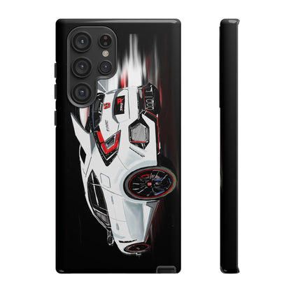 White Type-r civic Case iPhone 18 17 16 15 14 13 12 Pro Samsung Galaxy Pixel
