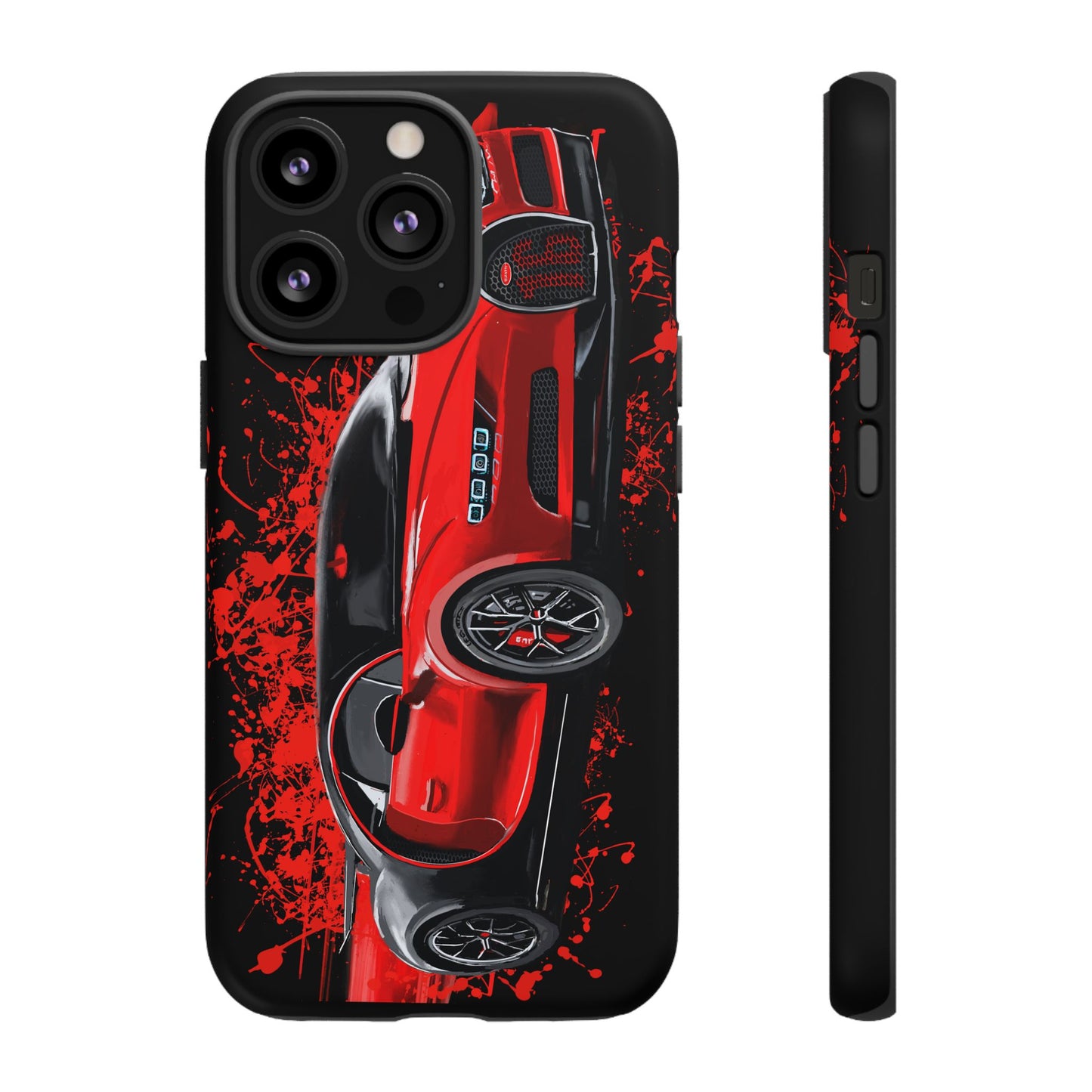 Red Bugatti Chiron Case iPhone 16 15 14 13 12 11 Pro max Samsung Galaxy Pixel