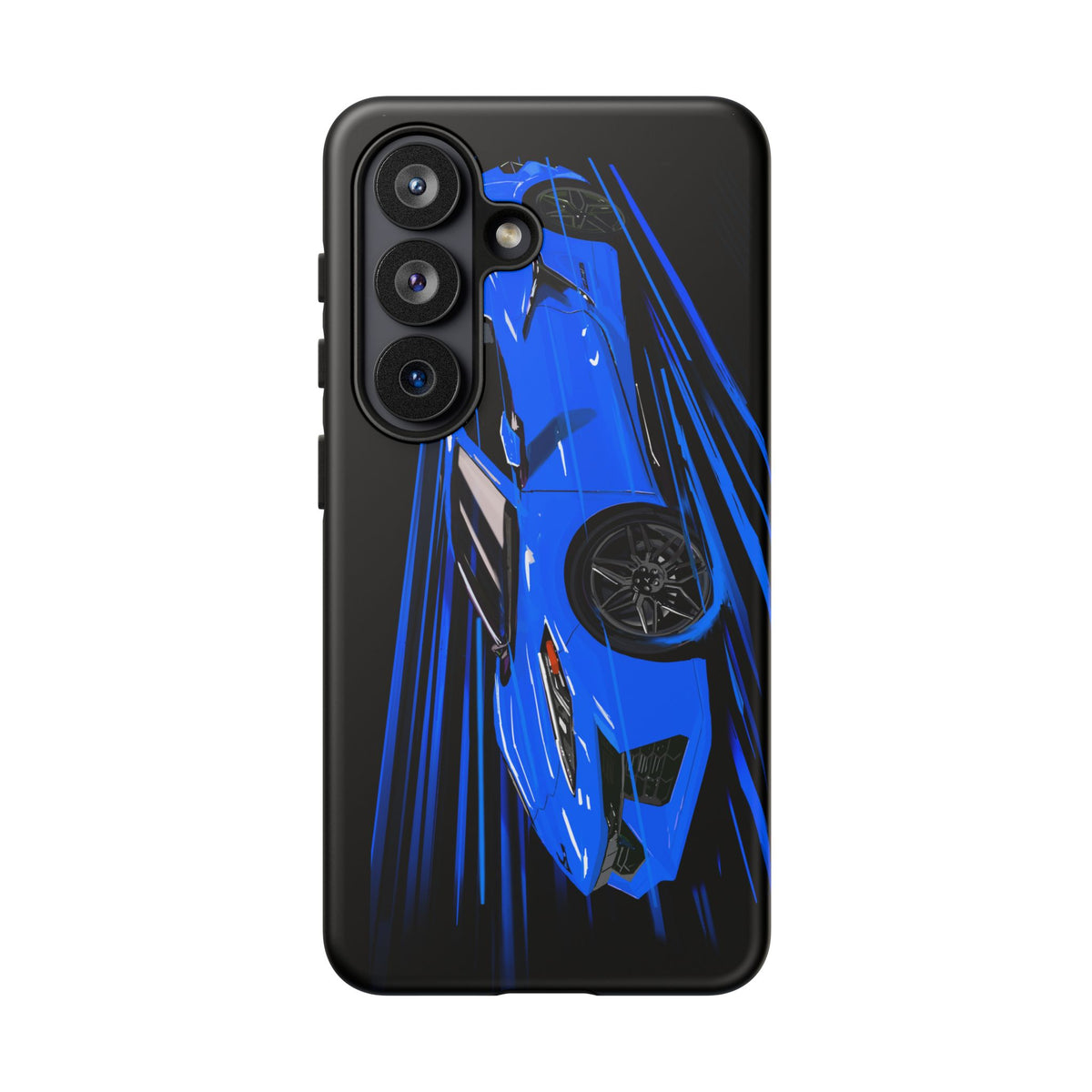Blue Corvette C8 z06 Design for iPhone 18 17 16 15 14 13 Pro Max