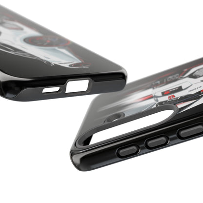 White Type-r civic Case iPhone 18 17 16 15 14 13 12 Pro Samsung Galaxy Pixel