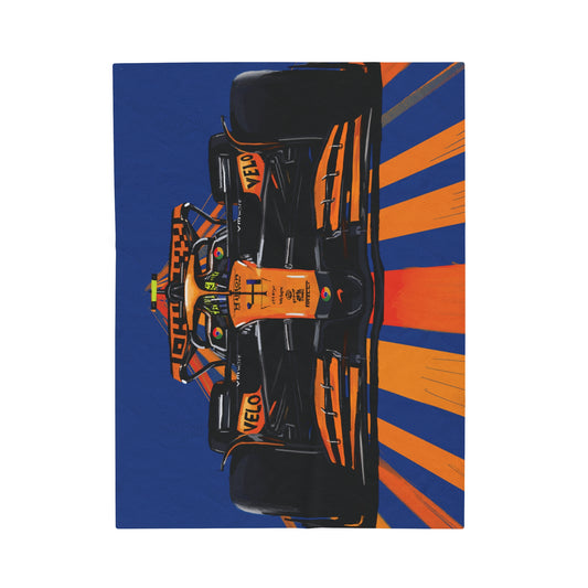 McLaren F1 Lando Norris  racing Microfiber Blanket