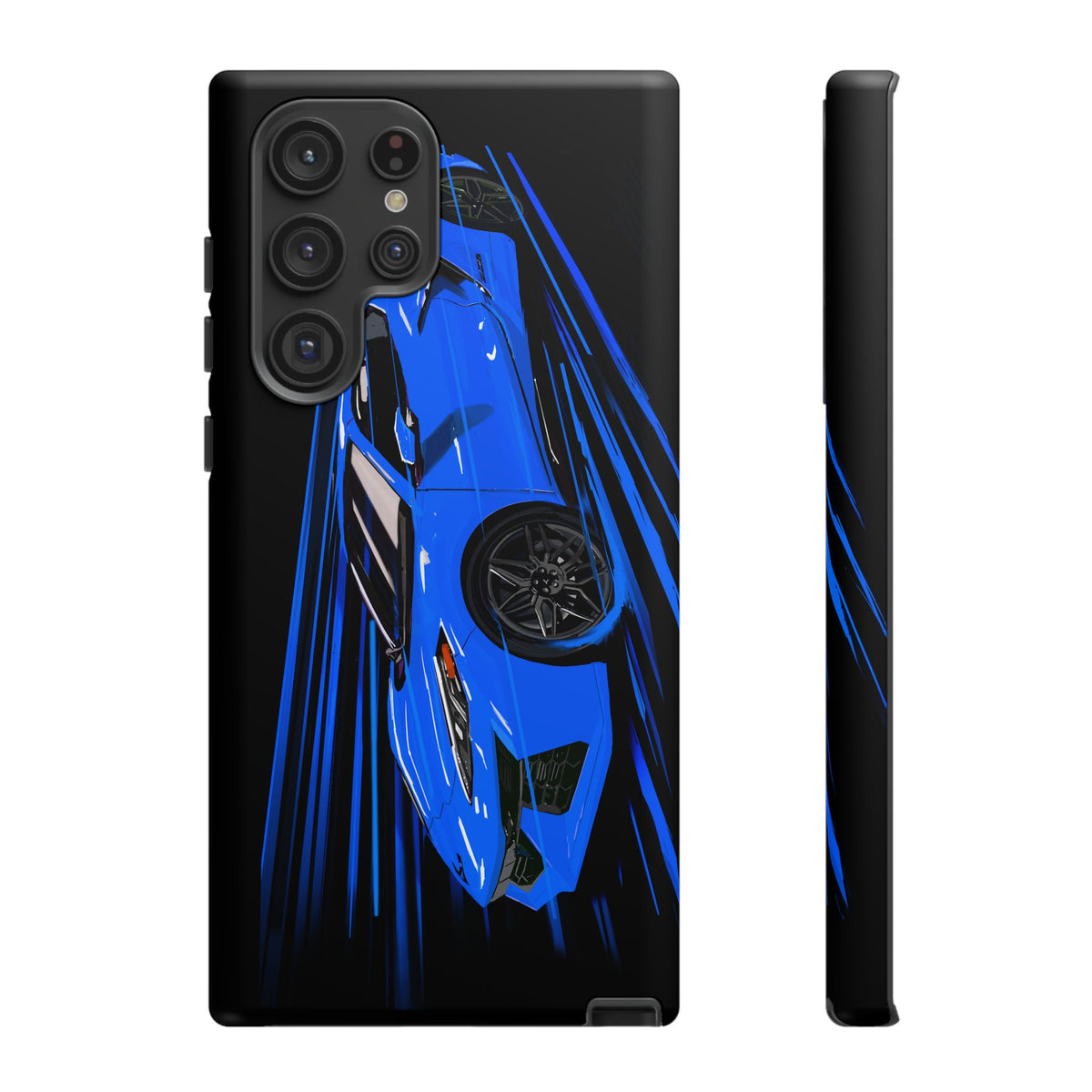 Blue Corvette C8 z06 Design for iPhone 18 17 16 15 14 13 Pro Max