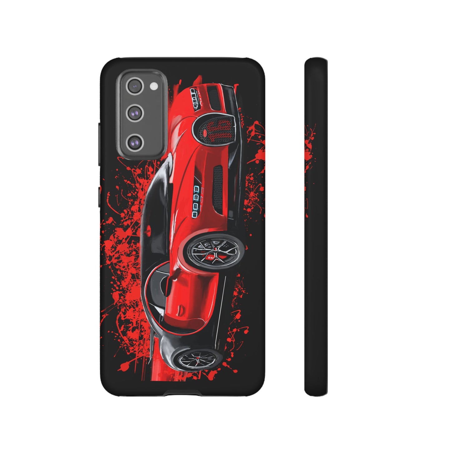 Red Bugatti Chiron Case iPhone 16 15 14 13 12 11 Pro max Samsung Galaxy Pixel