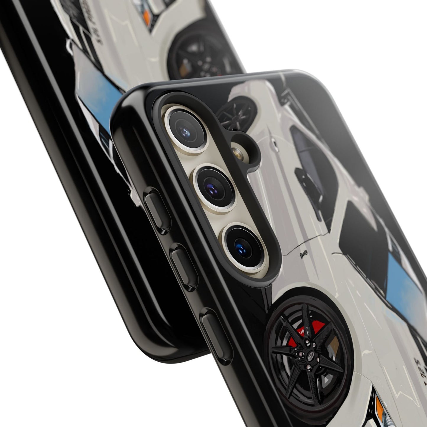 White gt500 car iPhone 17 16 15 14 13 12 Pro Samsung galaxy pixel