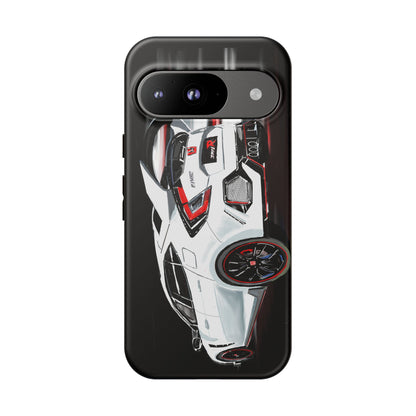 White Type-r civic Case iPhone 18 17 16 15 14 13 12 Pro Samsung Galaxy Pixel
