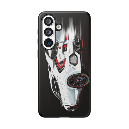 White Type-r civic Case iPhone 18 17 16 15 14 13 12 Pro Samsung Galaxy Pixel