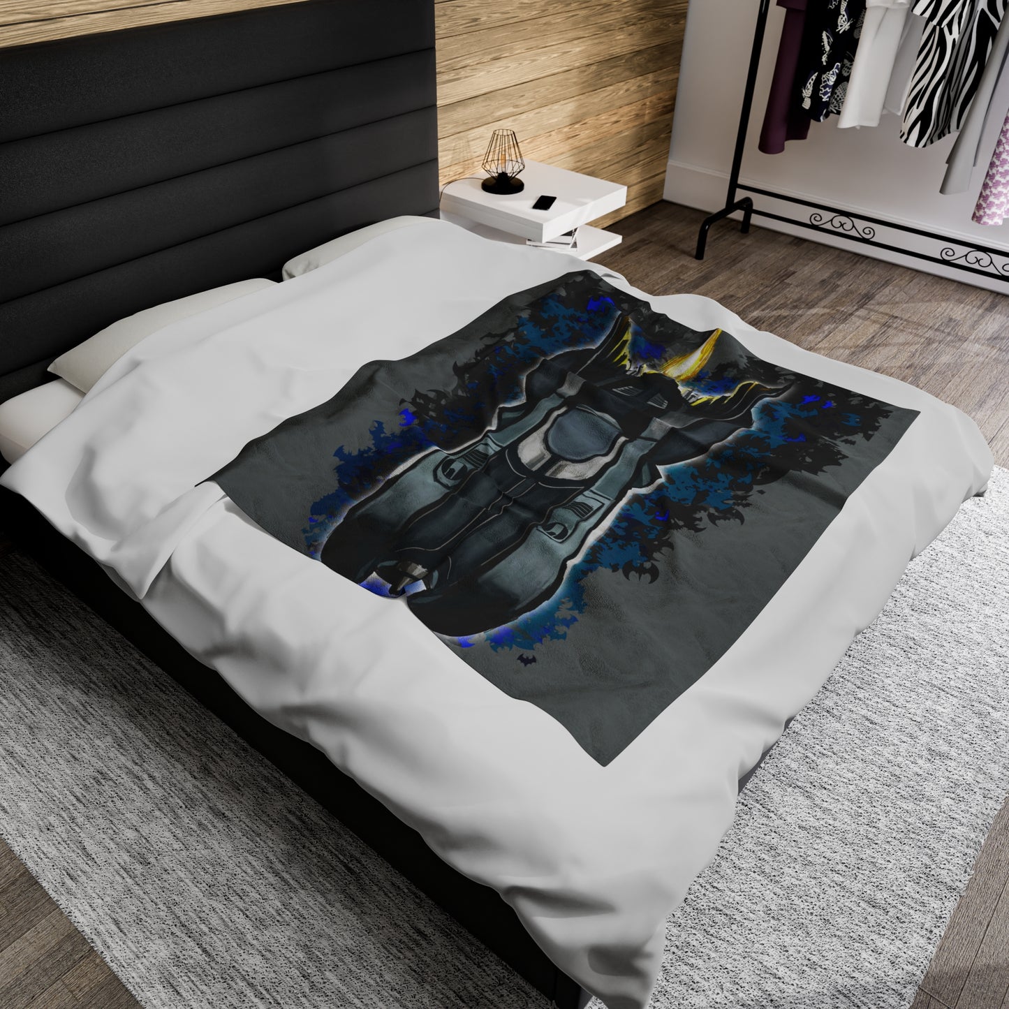 89 Batmobile movie car Microfiber Blanket
