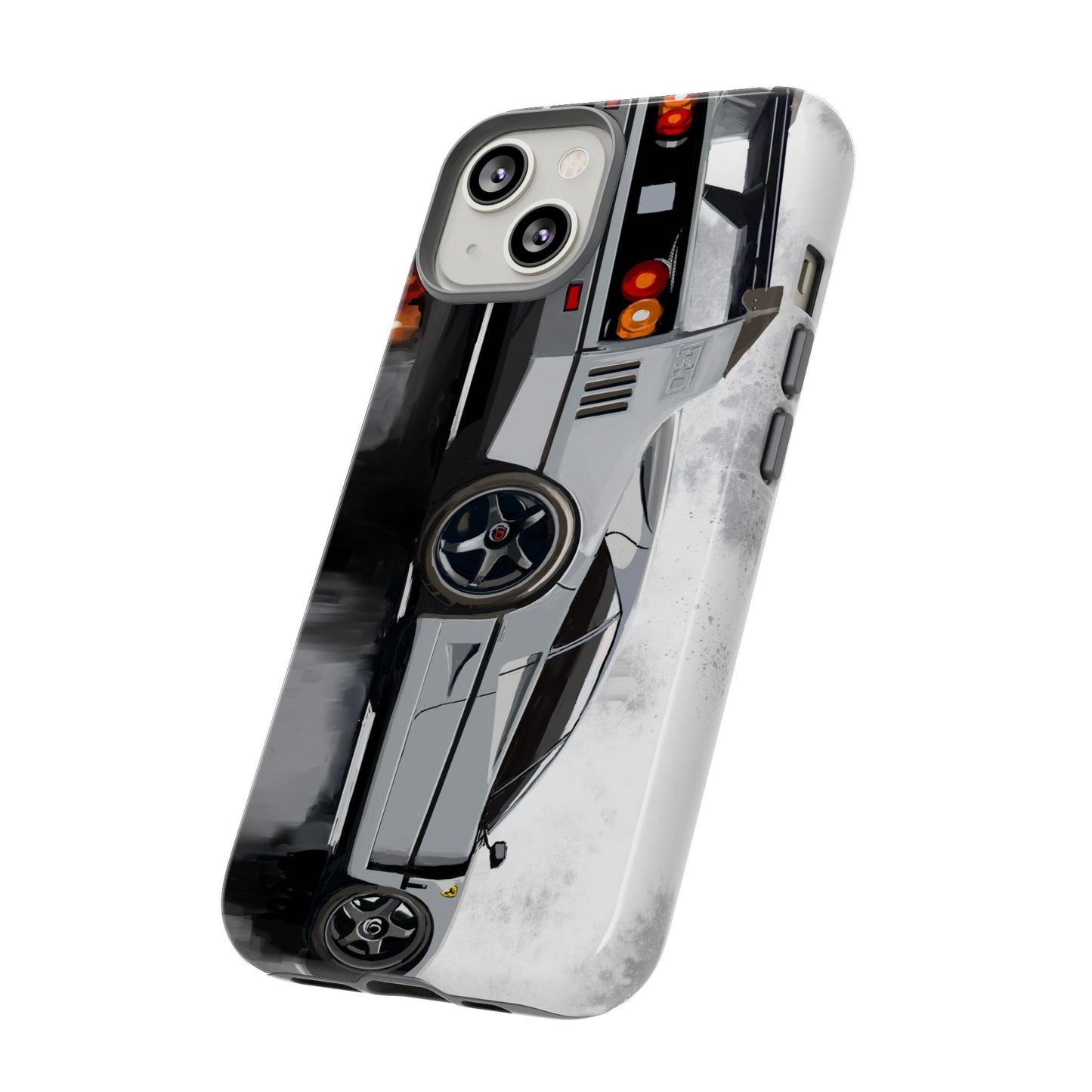 Gray Ferrari F40 Case iPhone 16 15 14 13 12 11 Pro max Samsung Galaxy Pixel