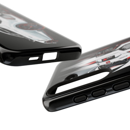 White Type-r civic Case iPhone 18 17 16 15 14 13 12 Pro Samsung Galaxy Pixel
