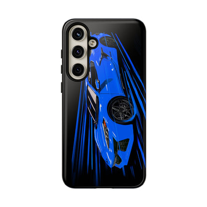 Blue Corvette C8 z06 Design for iPhone 18 17 16 15 14 13 Pro Max