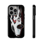 White Type-r civic Case iPhone 18 17 16 15 14 13 12 Pro Samsung Galaxy Pixel