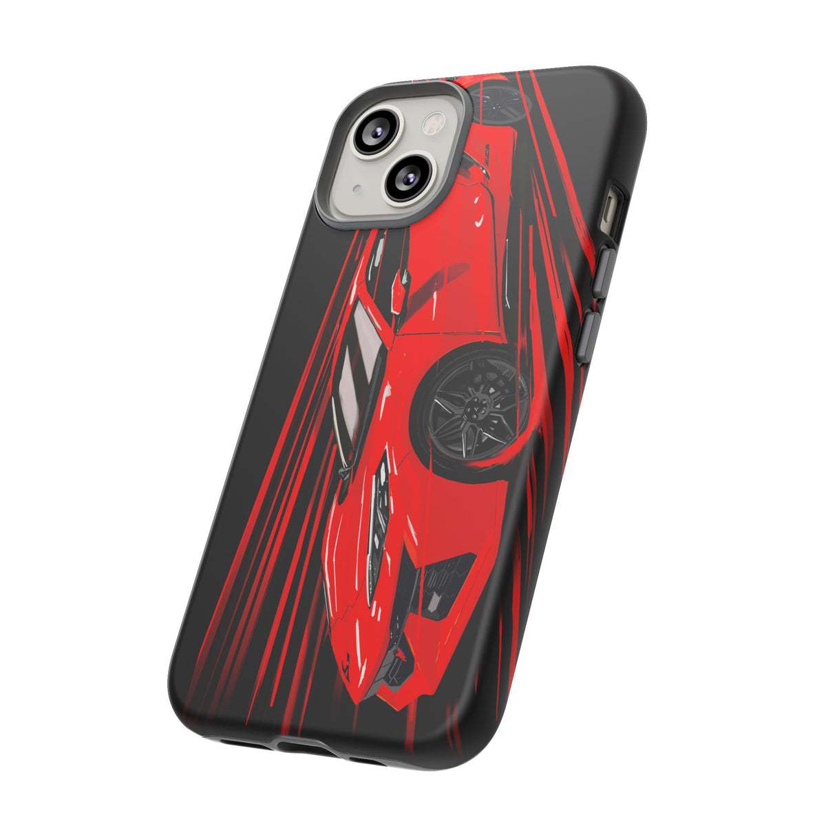 Red C8 corvette Z06 Case iPhone 18 17 16 15 14 13 12 11 Pro Samsung Galaxy Pixel