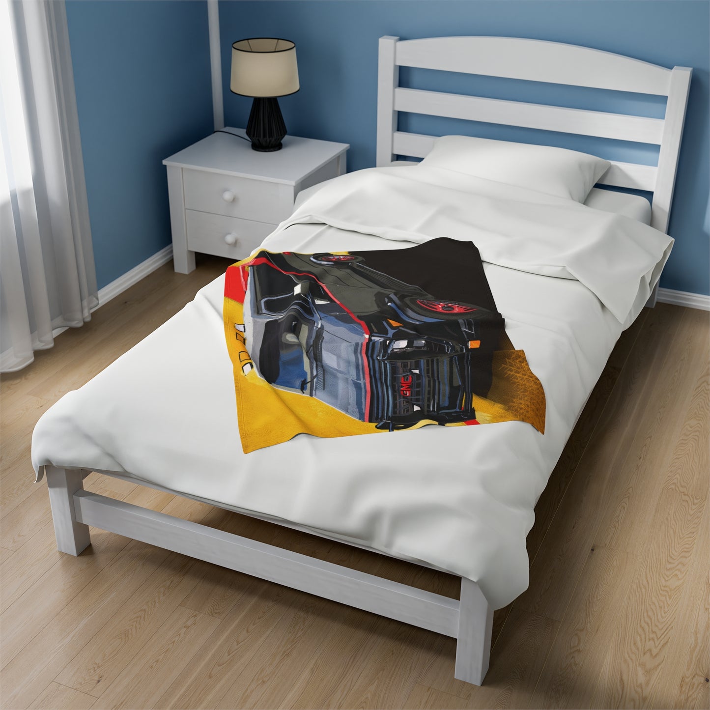 1983 GMC Vandura Van Weathered A-team Velveteen Plush Blanket