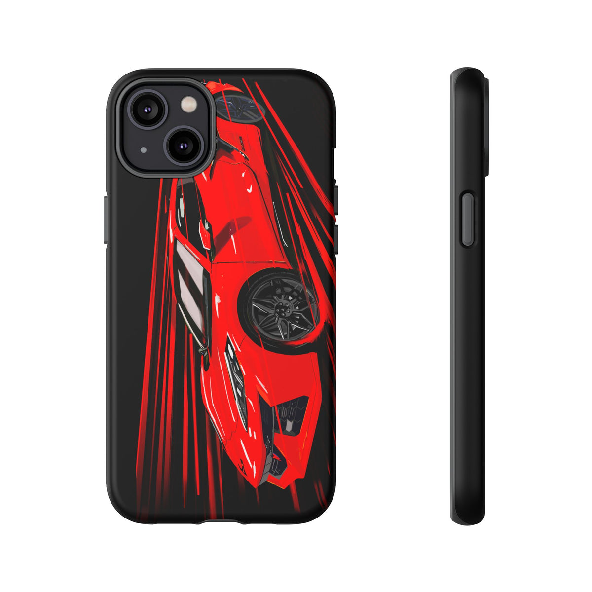 Red C8 corvette Z06 Case iPhone 18 17 16 15 14 13 12 11 Pro Samsung Galaxy Pixel