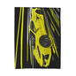 Yellow Corvette c8 Velveteen Plush Blanket
