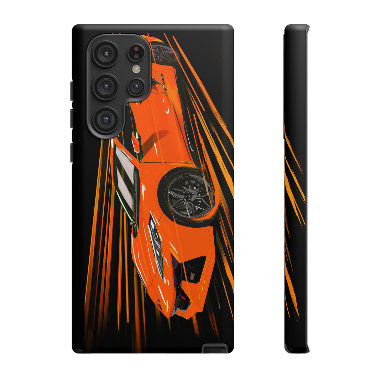 Orange C8 corvette Z06 iPhone 18 17 16 15 14 13 12 Pro  Samsung Galaxy Pixel