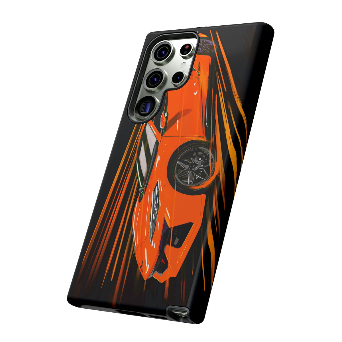 Orange C8 corvette Z06 iPhone 18 17 16 15 14 13 12 Pro  Samsung Galaxy Pixel
