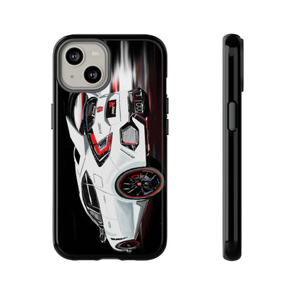 White Type-r civic Case iPhone 18 17 16 15 14 13 12 Pro Samsung Galaxy Pixel