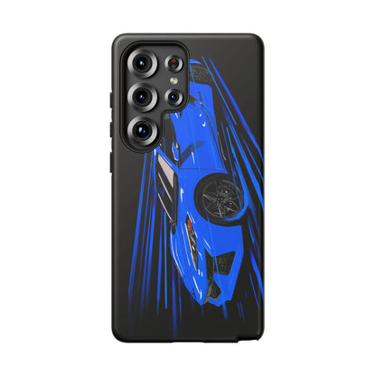Blue Corvette C8 z06 Design for iPhone 18 17 16 15 14 13 Pro Max