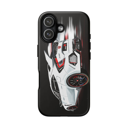 White Type-r civic Case iPhone 18 17 16 15 14 13 12 Pro Samsung Galaxy Pixel
