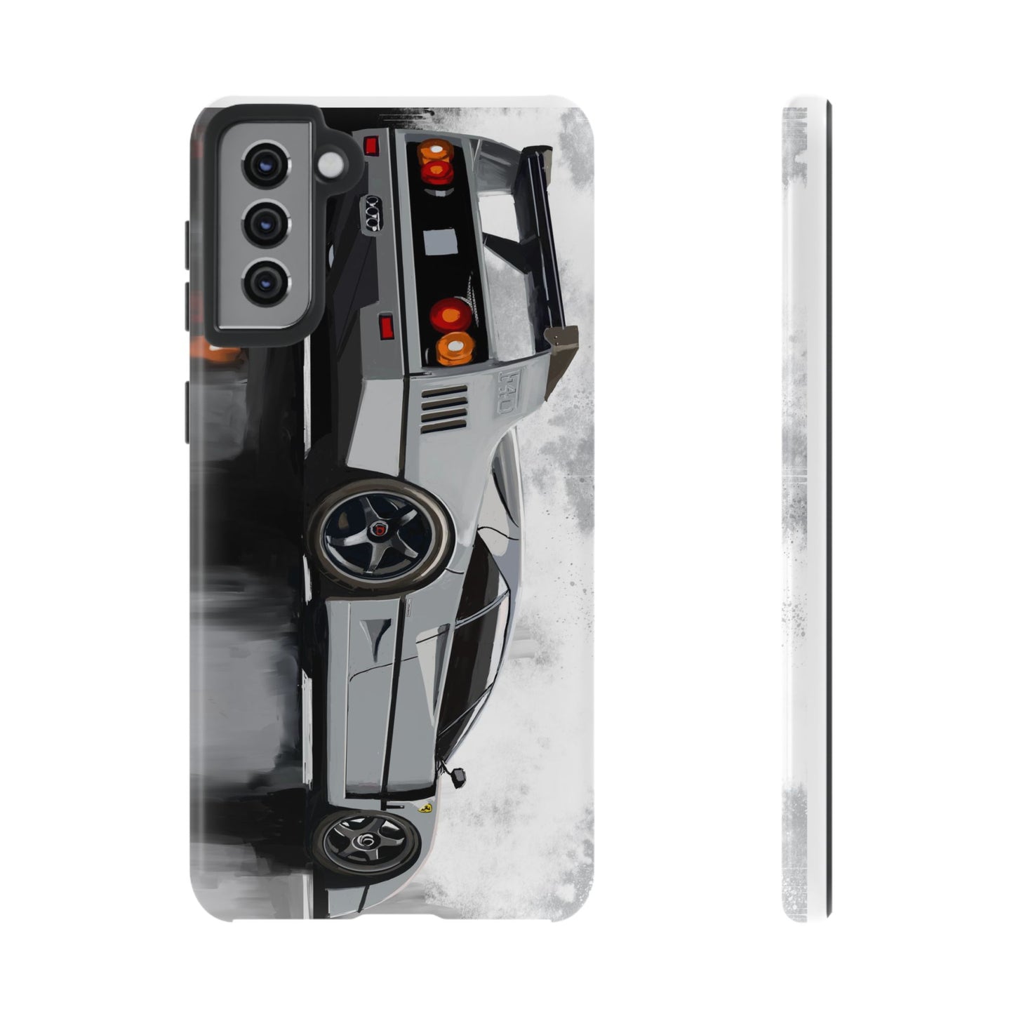 Gray Ferrari F40 Case iPhone 16 15 14 13 12 11 Pro max Samsung Galaxy Pixel