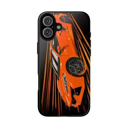 Orange C8 corvette Z06 iPhone 18 17 16 15 14 13 12 Pro  Samsung Galaxy Pixel