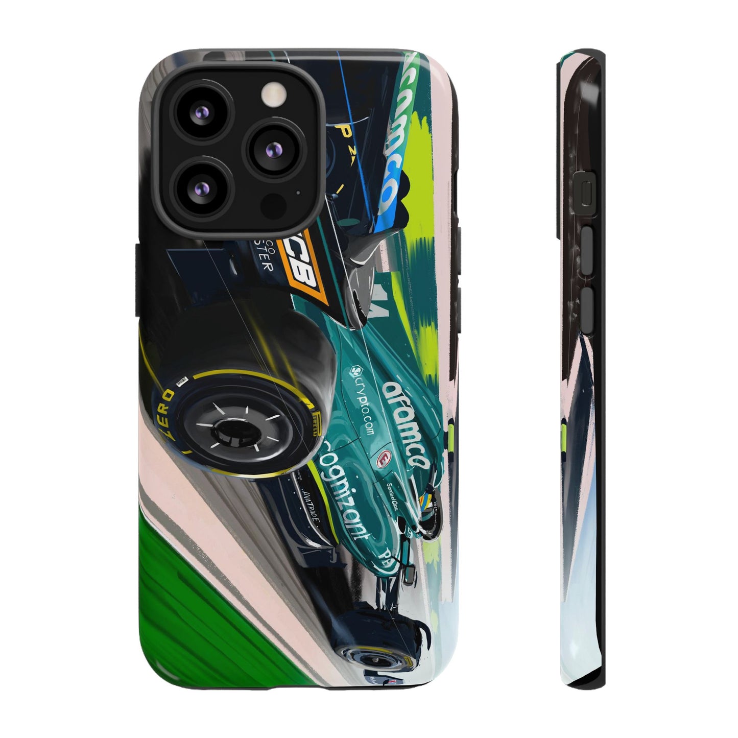 Fernando Alonso Aston Martin F1 Case iPhone 16 15 14 13 12 Samsung Galaxy Pixel