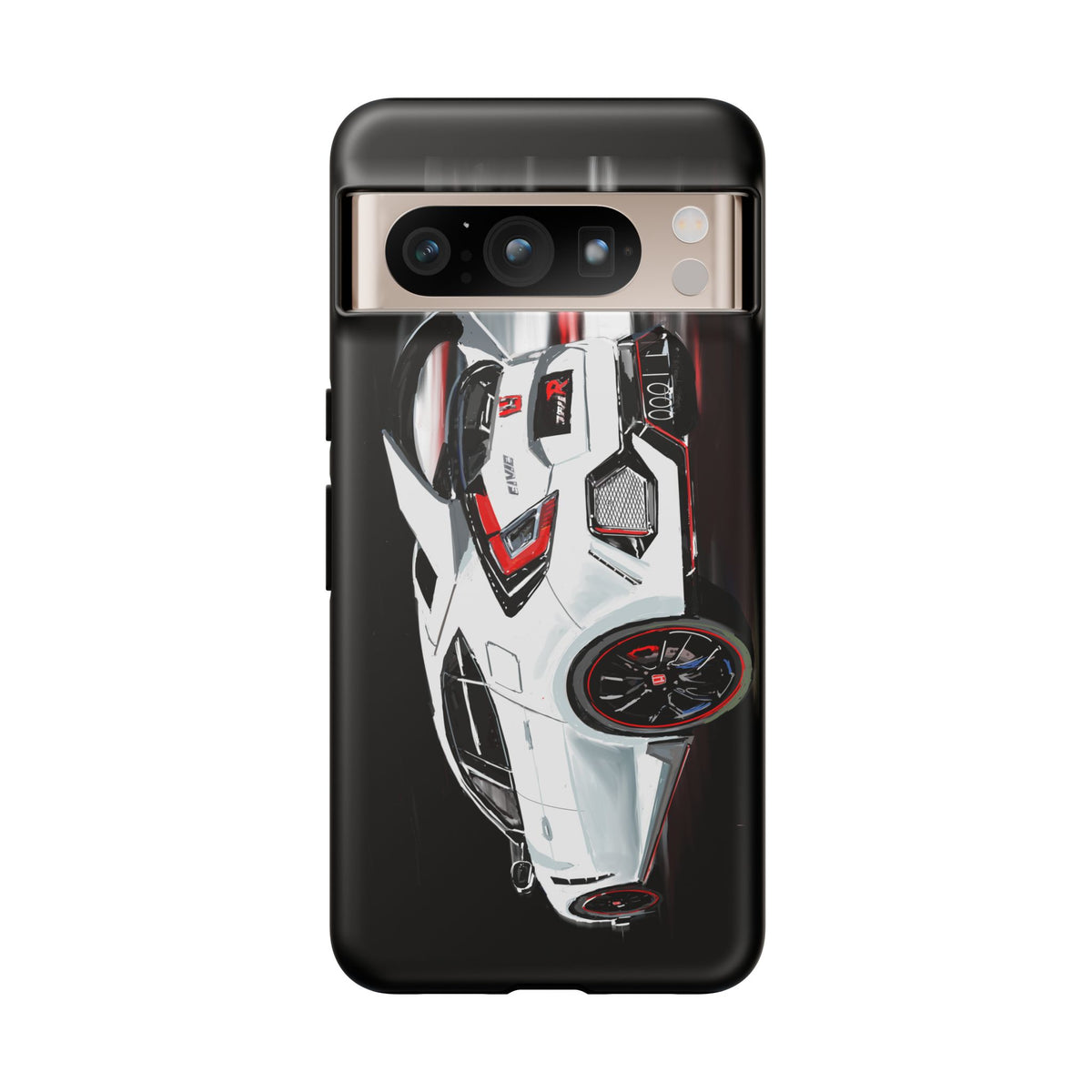 White Type-r civic Case iPhone 18 17 16 15 14 13 12 Pro Samsung Galaxy Pixel