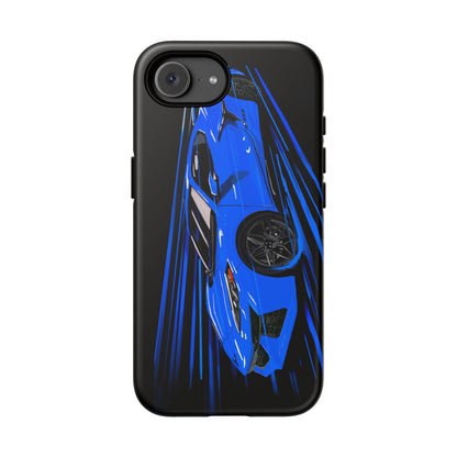 Blue Corvette C8 z06 Design for iPhone 18 17 16 15 14 13 Pro Max