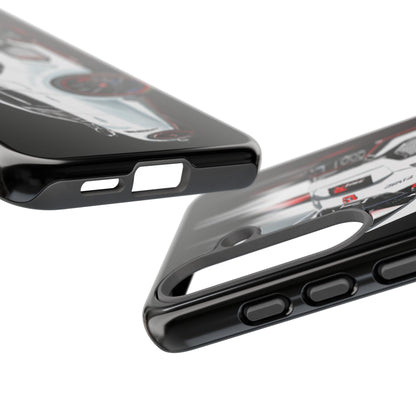 White Type-r civic Case iPhone 18 17 16 15 14 13 12 Pro Samsung Galaxy Pixel