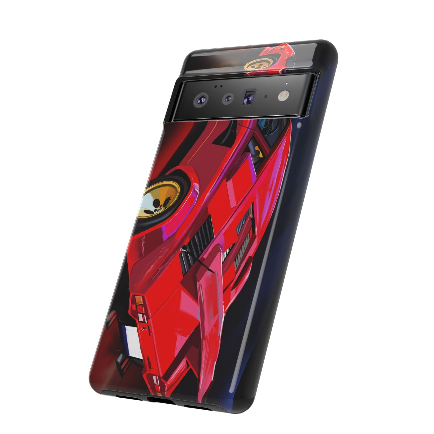 Lamborghini Countach iPhone 16 15 14 13 12 11 Pro max Samsung Galaxy Pixel Slim