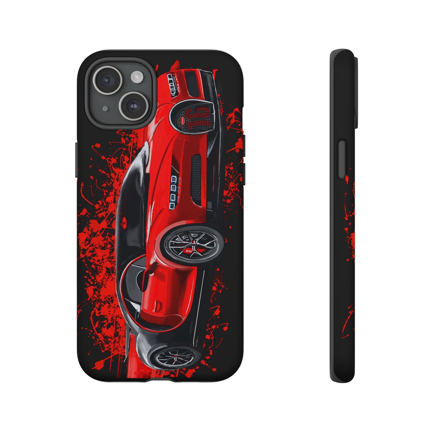 Red Bugatti Chiron Case iPhone 16 15 14 13 12 11 Pro max Samsung Galaxy Pixel