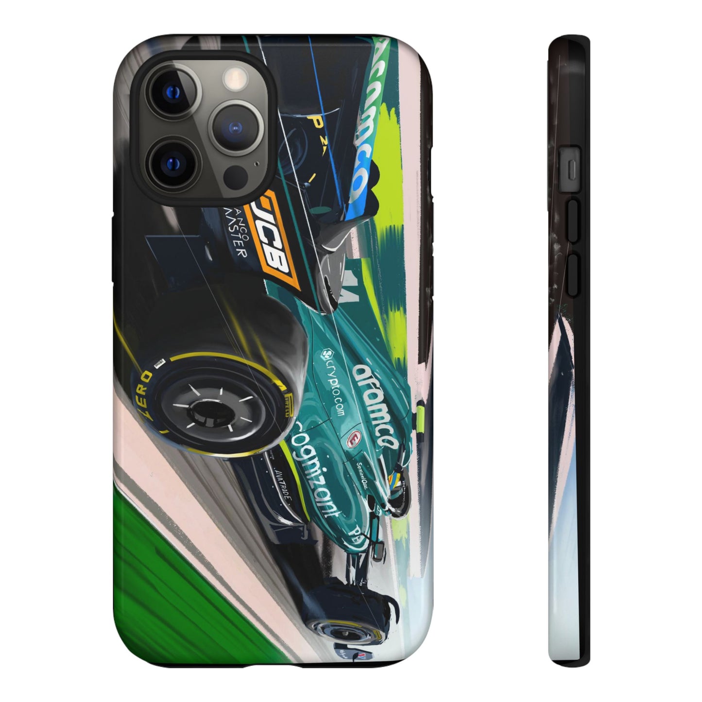 Fernando Alonso Aston Martin F1 Case iPhone 16 15 14 13 12 Samsung Galaxy Pixel
