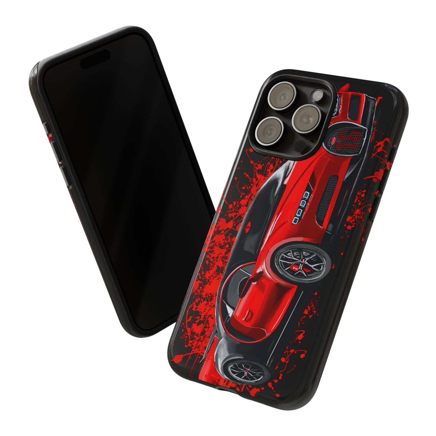 Red Bugatti Chiron Case iPhone 16 15 14 13 12 11 Pro max Samsung Galaxy Pixel