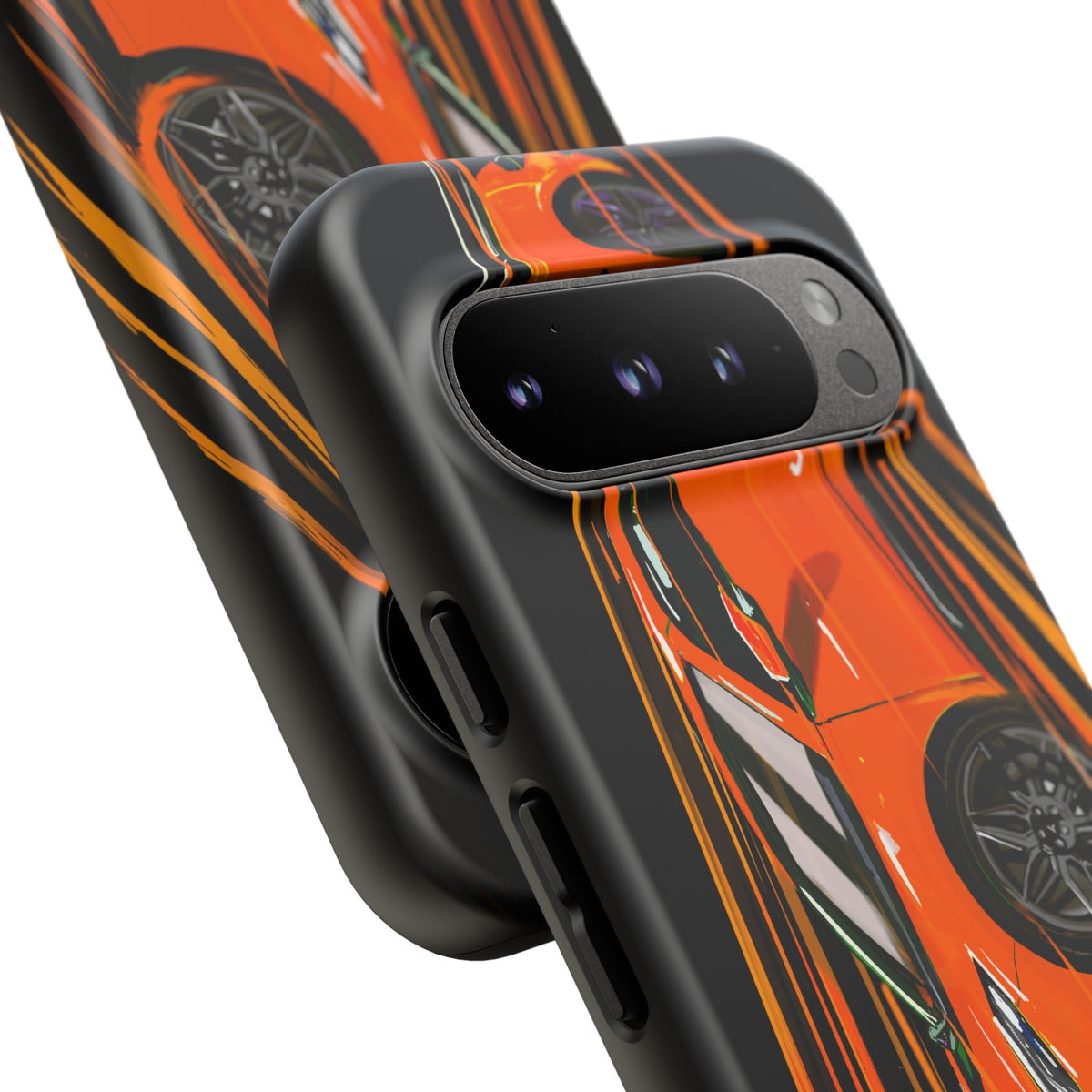 Orange C8 corvette Z06 iPhone 18 17 16 15 14 13 12 Pro  Samsung Galaxy Pixel