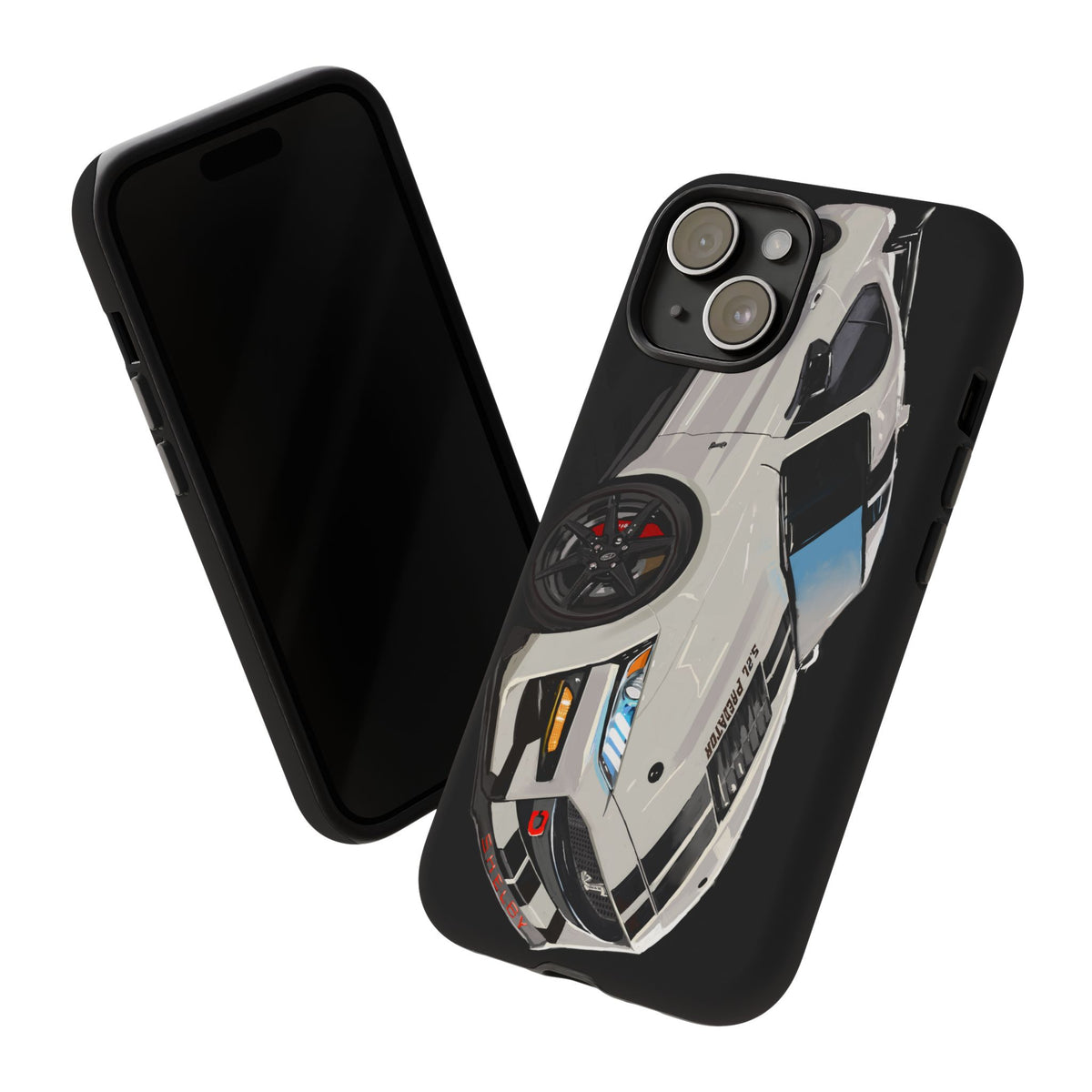 White gt500 car iPhone 17 16 15 14 13 12 Pro Samsung galaxy pixel