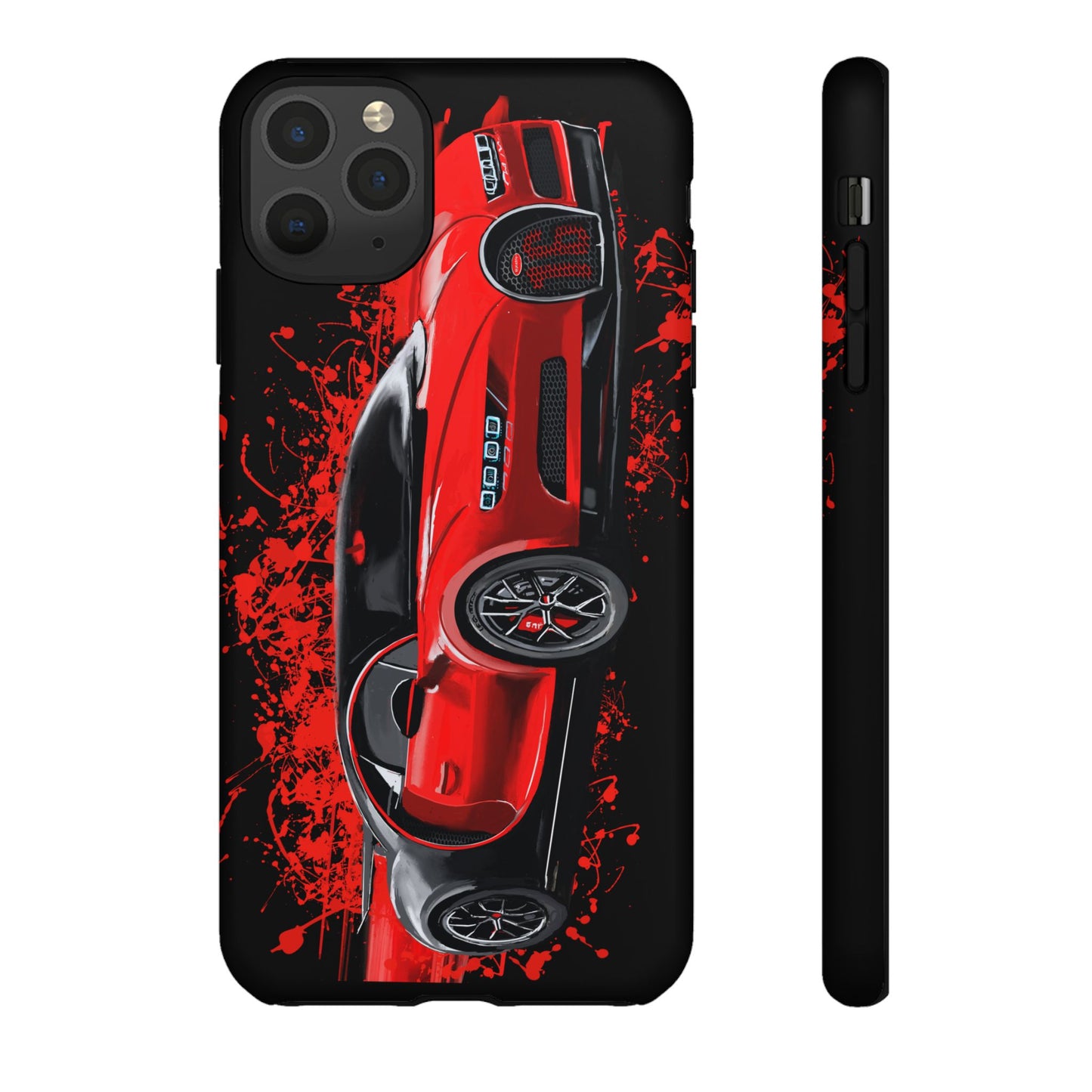 Red Bugatti Chiron Case iPhone 16 15 14 13 12 11 Pro max Samsung Galaxy Pixel