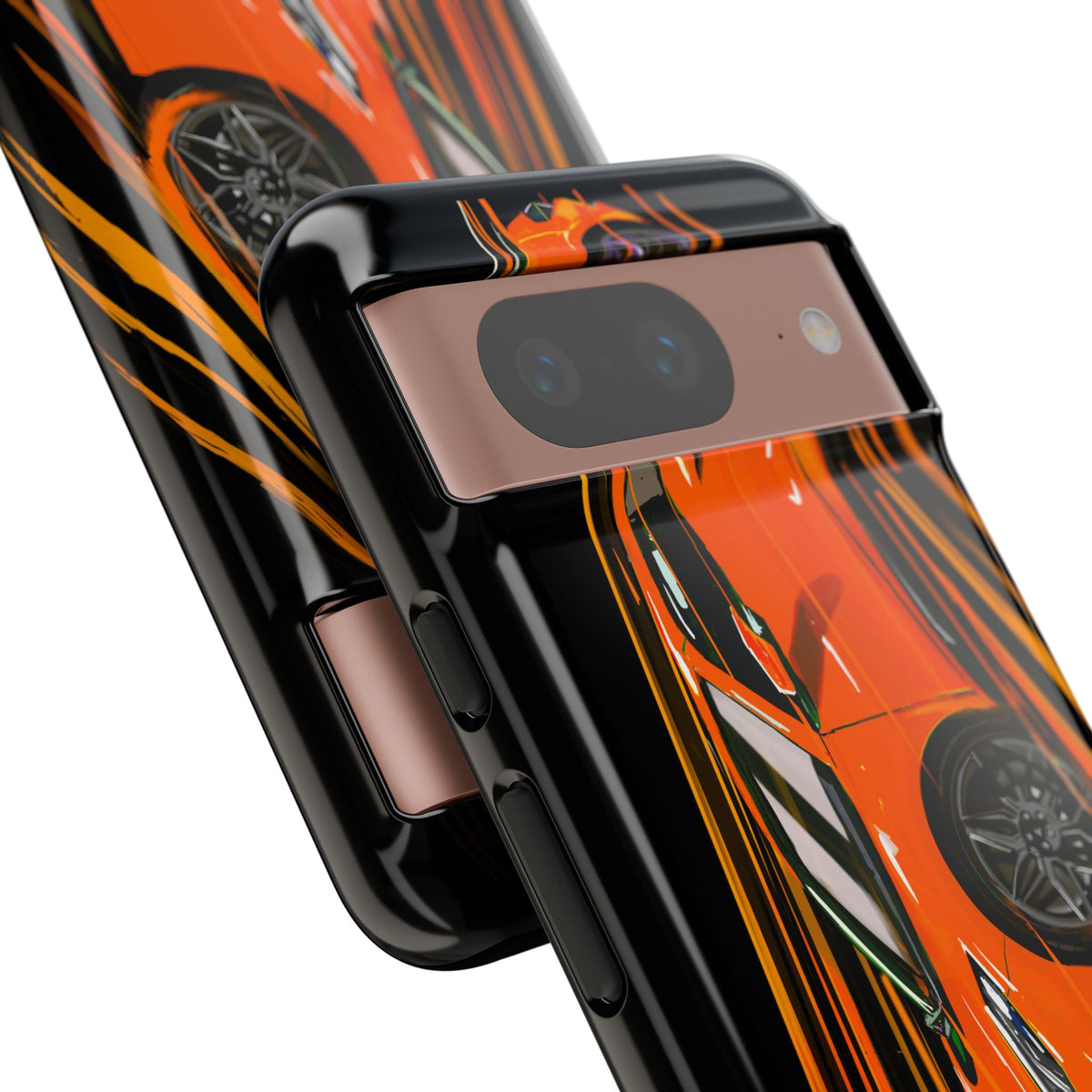 Orange C8 corvette Z06 iPhone 18 17 16 15 14 13 12 Pro  Samsung Galaxy Pixel