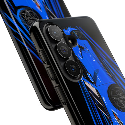 Blue Corvette C8 z06 Design for iPhone 18 17 16 15 14 13 Pro Max