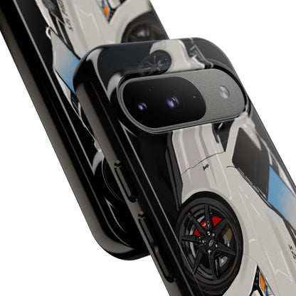 White gt500 car iPhone 17 16 15 14 13 12 Pro Samsung galaxy pixel
