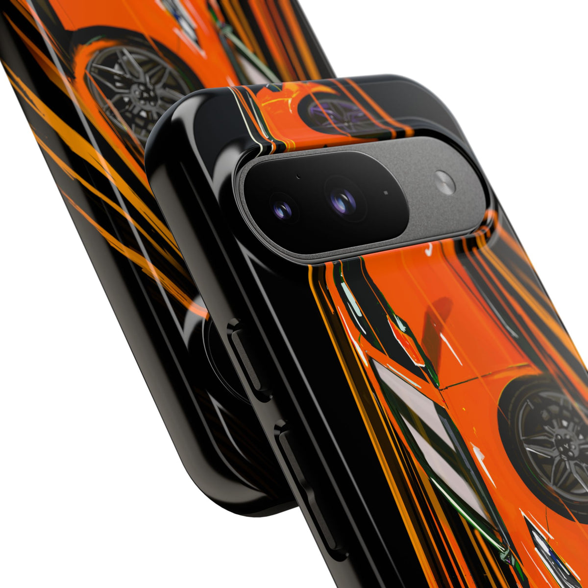 Orange C8 corvette Z06 iPhone 18 17 16 15 14 13 12 Pro  Samsung Galaxy Pixel