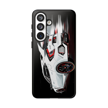 White Type-r civic Case iPhone 18 17 16 15 14 13 12 Pro Samsung Galaxy Pixel