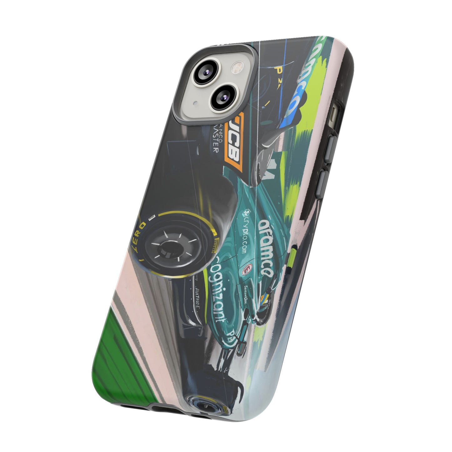 Fernando Alonso Aston Martin F1 Case iPhone 16 15 14 13 12 Samsung Galaxy Pixel