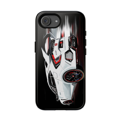 White Type-r civic Case iPhone 18 17 16 15 14 13 12 Pro Samsung Galaxy Pixel