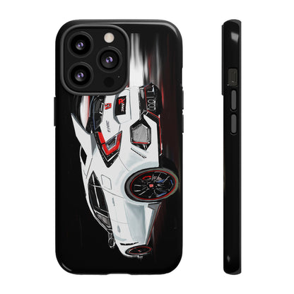 White Type-r civic Case iPhone 18 17 16 15 14 13 12 Pro Samsung Galaxy Pixel