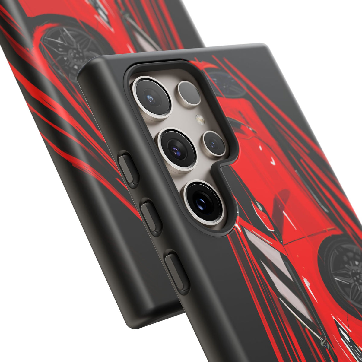 Red C8 corvette Z06 Case iPhone 18 17 16 15 14 13 12 11 Pro Samsung Galaxy Pixel
