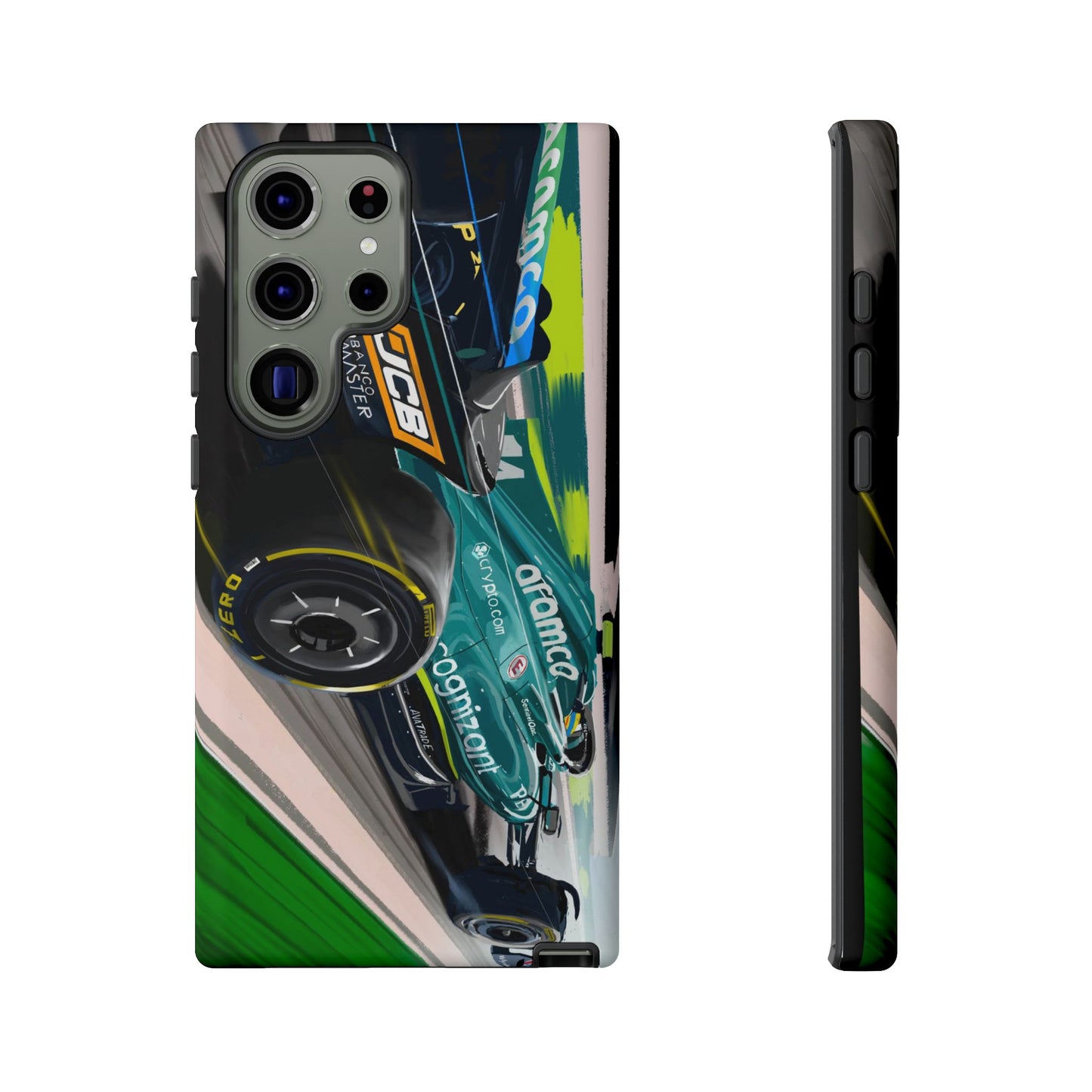 Fernando Alonso Aston Martin F1 Case iPhone 16 15 14 13 12 Samsung Galaxy Pixel