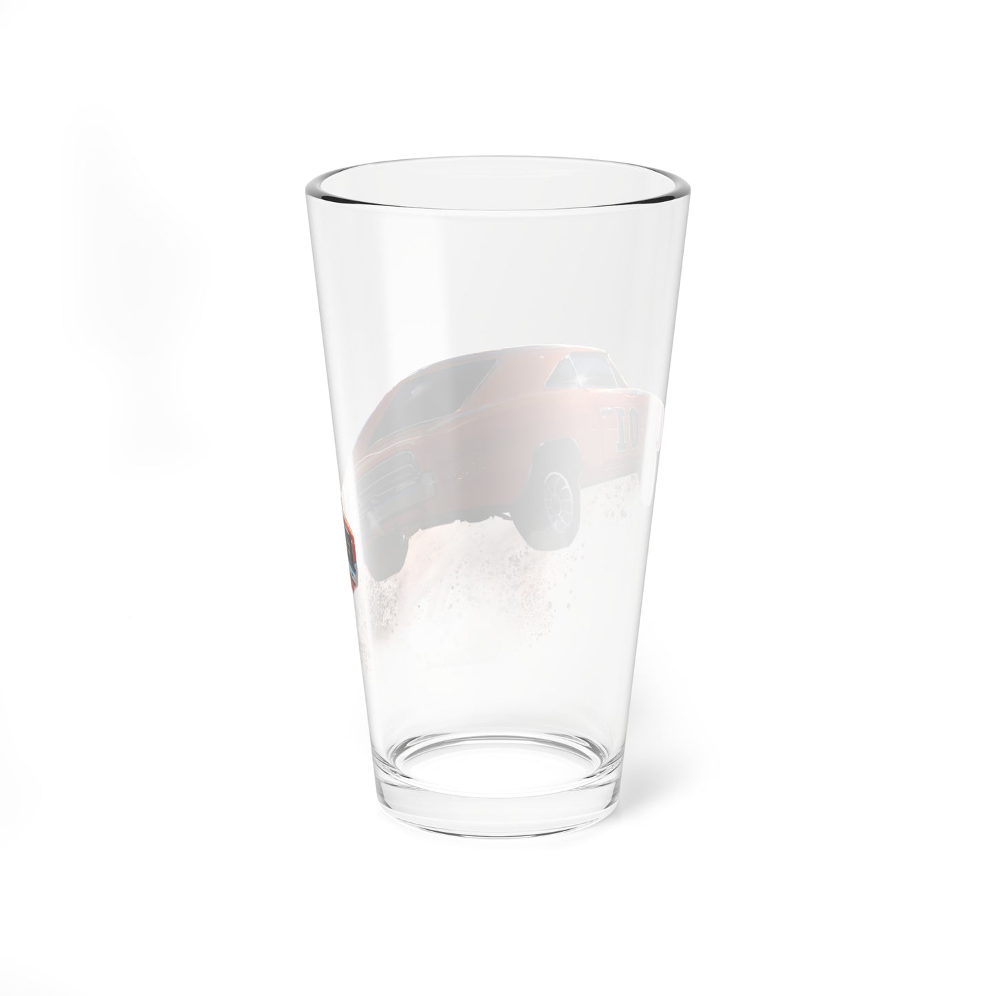 The general Lee dukes of hazzard tv show Mixing 16oz Glass,