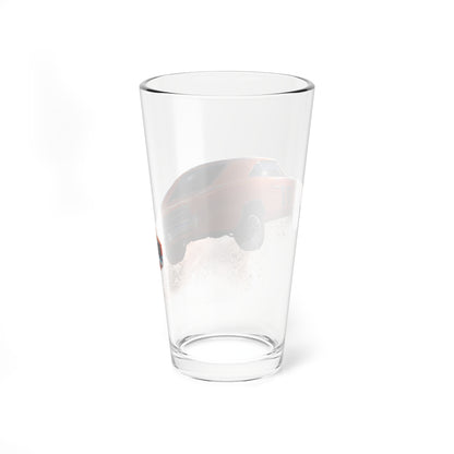 The general Lee dukes of hazzard tv show Mixing 16oz Glass,