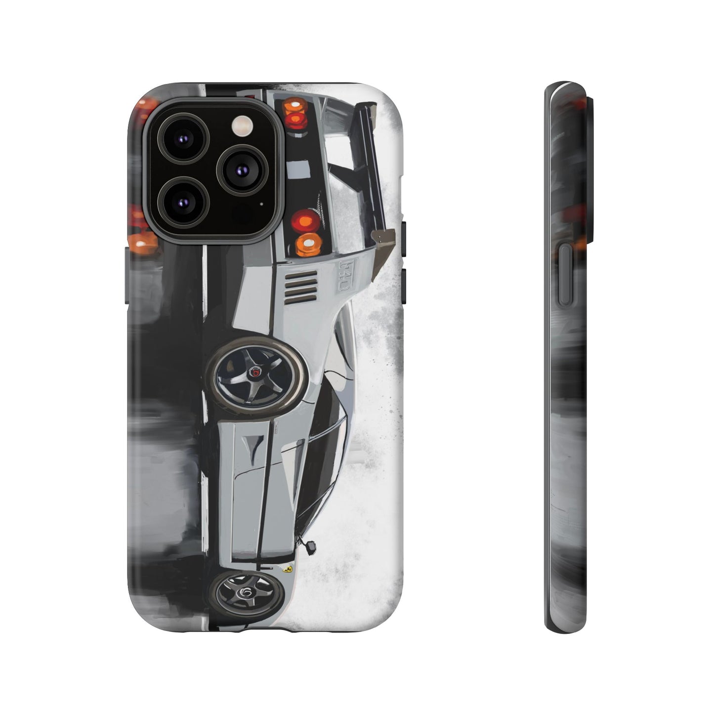 Gray Ferrari F40 Case iPhone 16 15 14 13 12 11 Pro max Samsung Galaxy Pixel